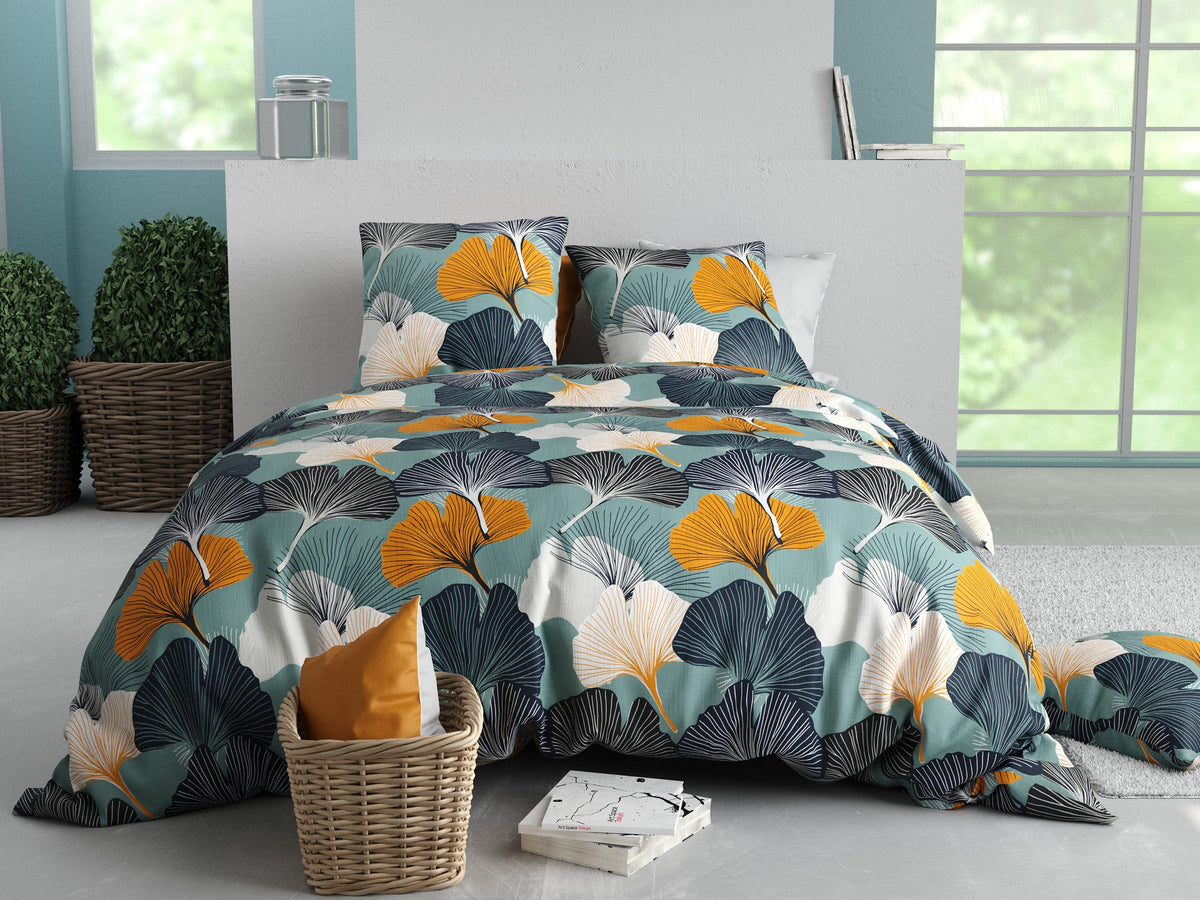 Parure de lit 100% coton 57 fils Gink