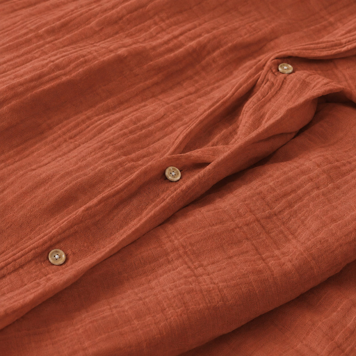 Parure de lit Bâton Rouge en double gaze de coton