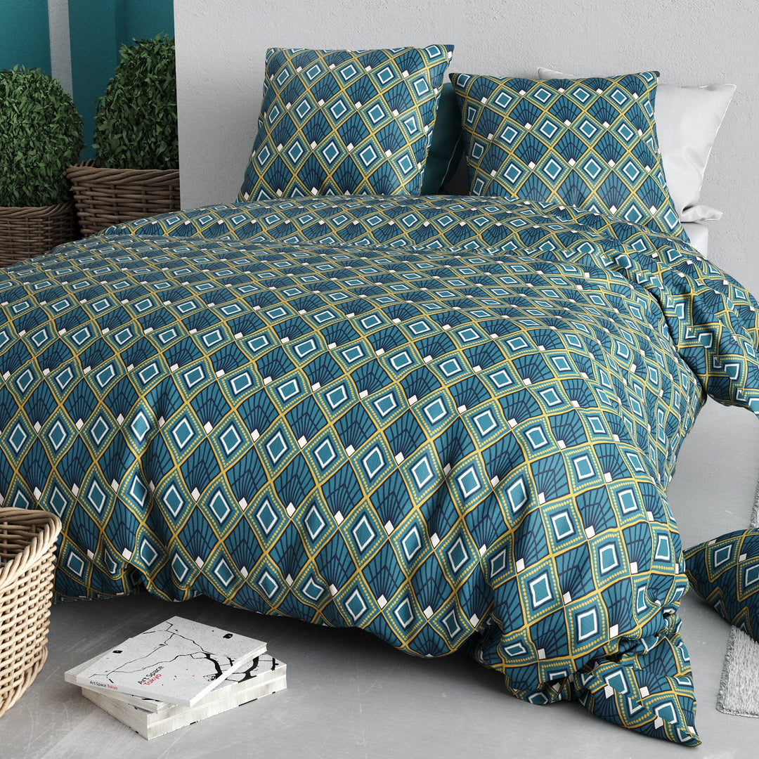Parure de lit 100% coton 57 fils Triska