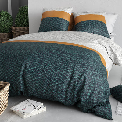 Parure de lit 100% coton 57 fils Orus