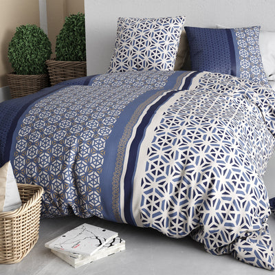 Parure de lit 100% coton 57 fils Mil