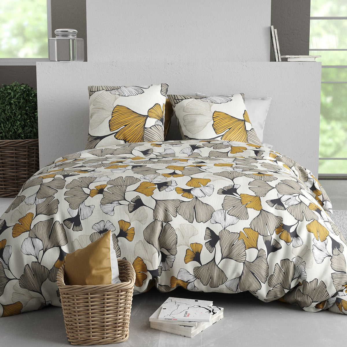 Parure de lit Bâton Rouge 100 % coton 57 fils ARUM