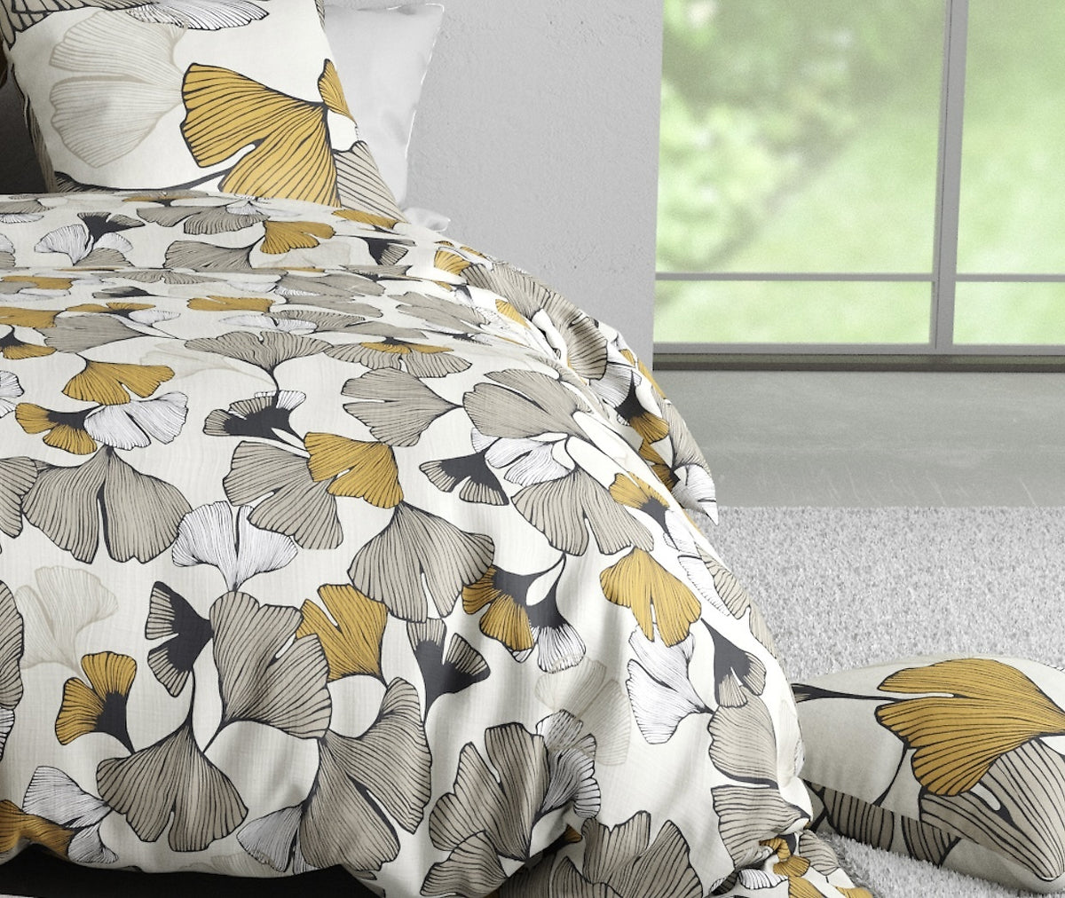 Parure de lit Bâton Rouge 100 % coton 57 fils ARUM