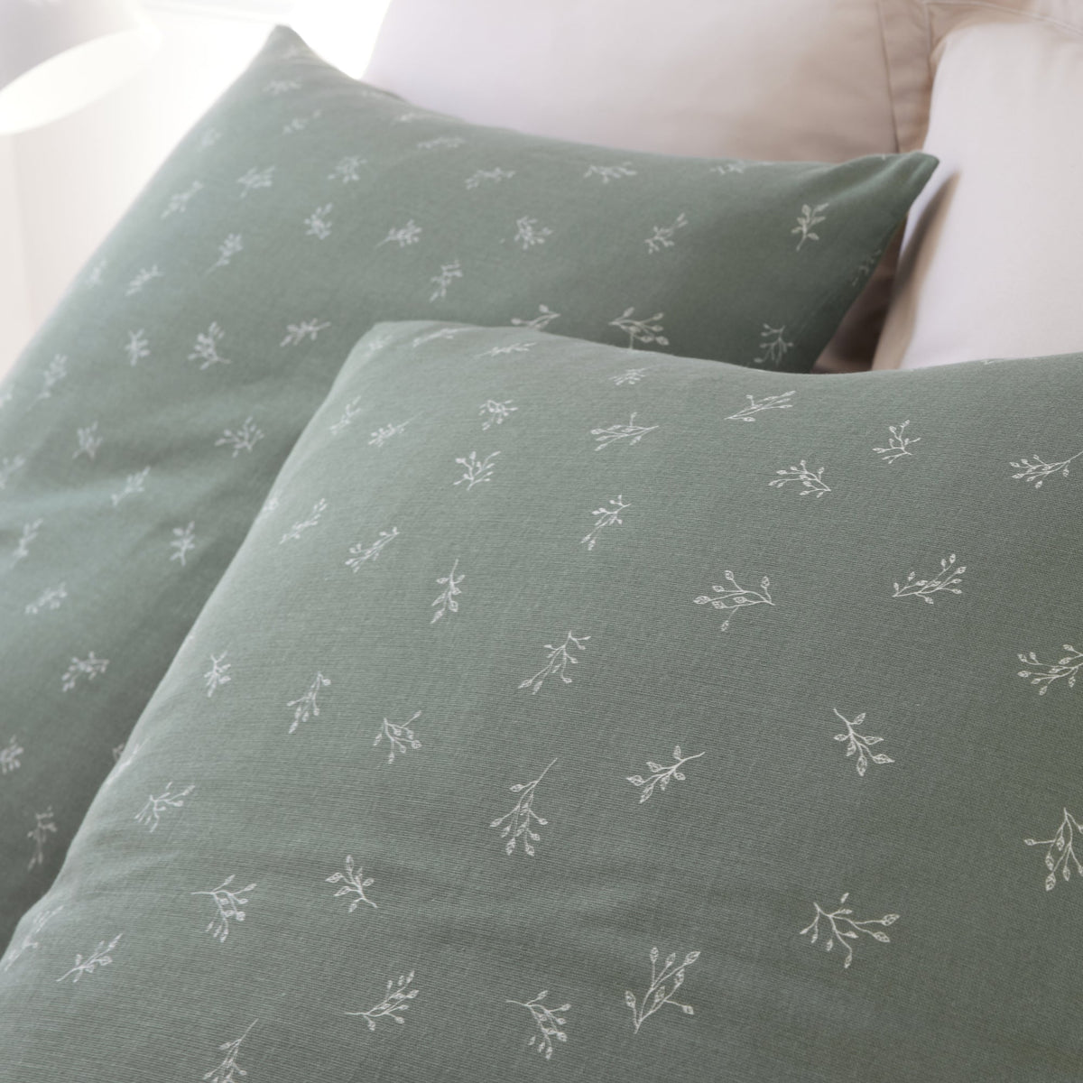 Parure de lit Bâton Rouge en double gaze de coton imprimée