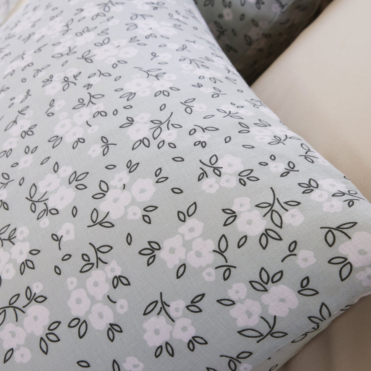 Parure de lit Bâton Rouge en double gaze de coton imprimée