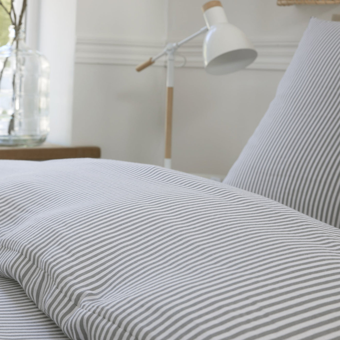 Housse de couette + taies en gaze de coton imprimée LAYA