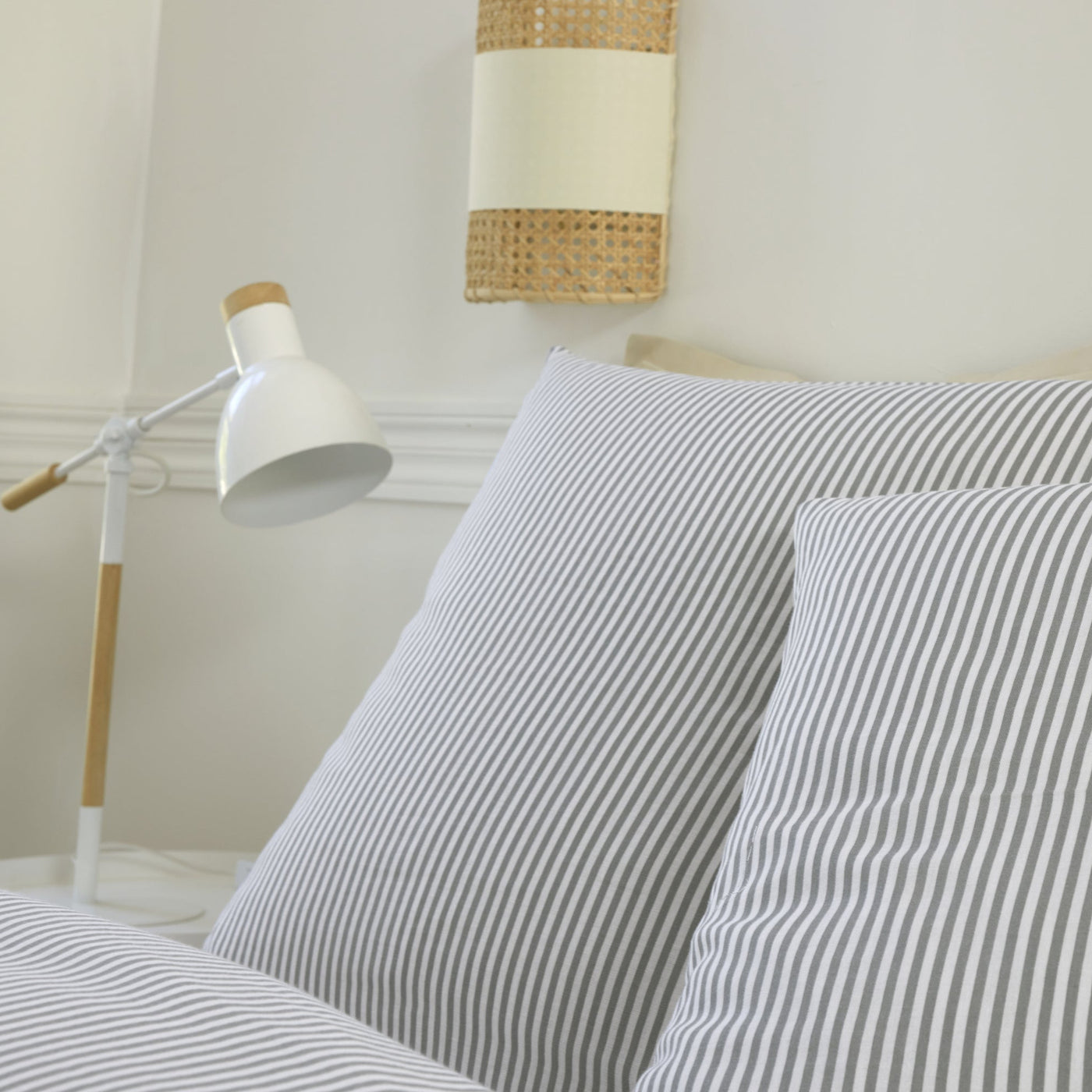 Housse de couette + taies en gaze de coton imprimée LAYA