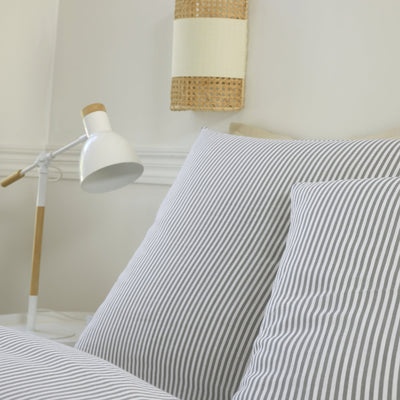 Housse de couette + taies en gaze de coton imprimée LAYA