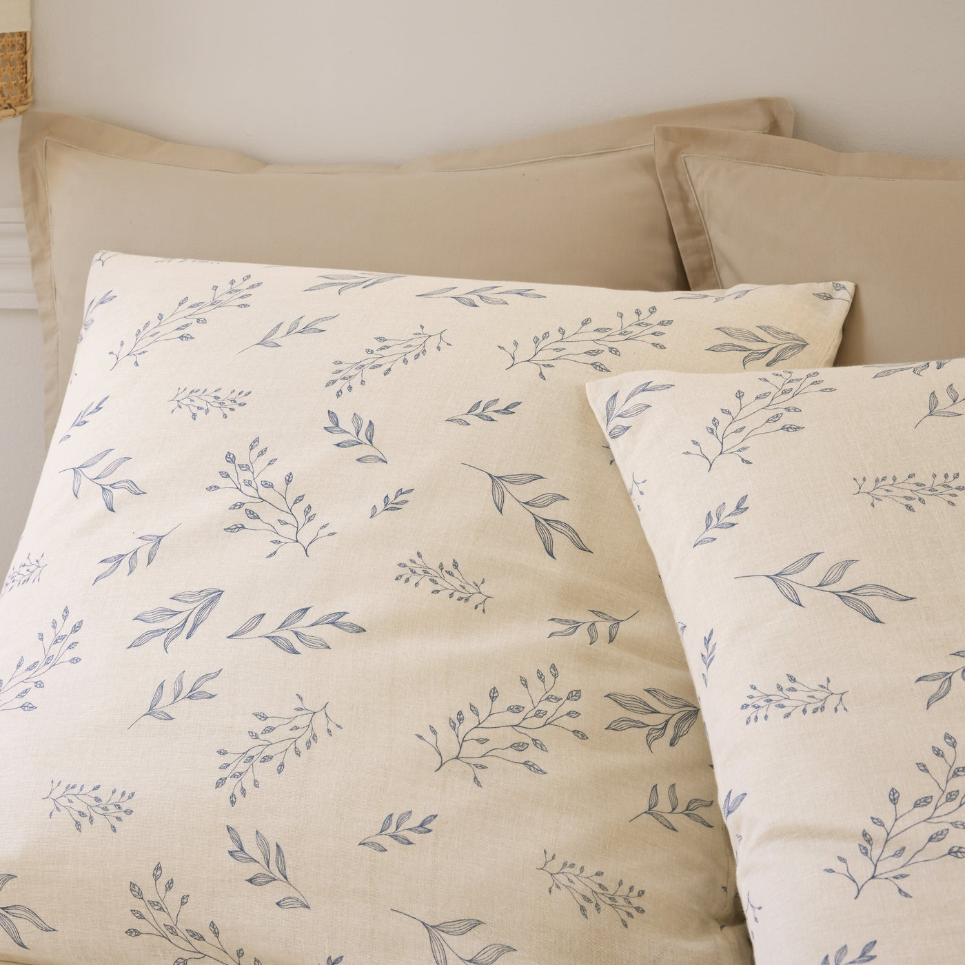 Housse de couette + taies en gaze de coton imprimée LIVEO