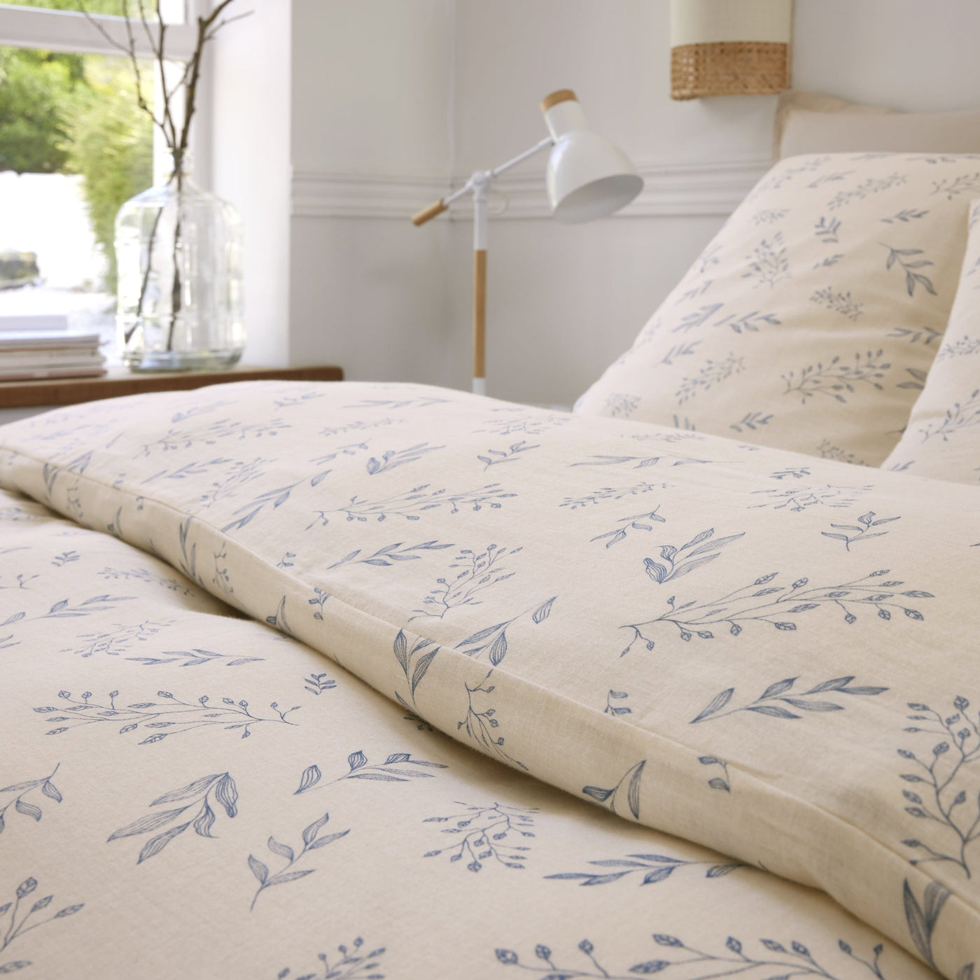 Housse de couette + taies en gaze de coton imprimée LIVEO