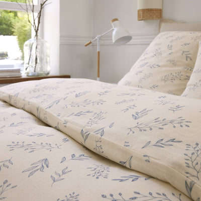 Housse de couette + taies en gaze de coton imprimée LIVEO