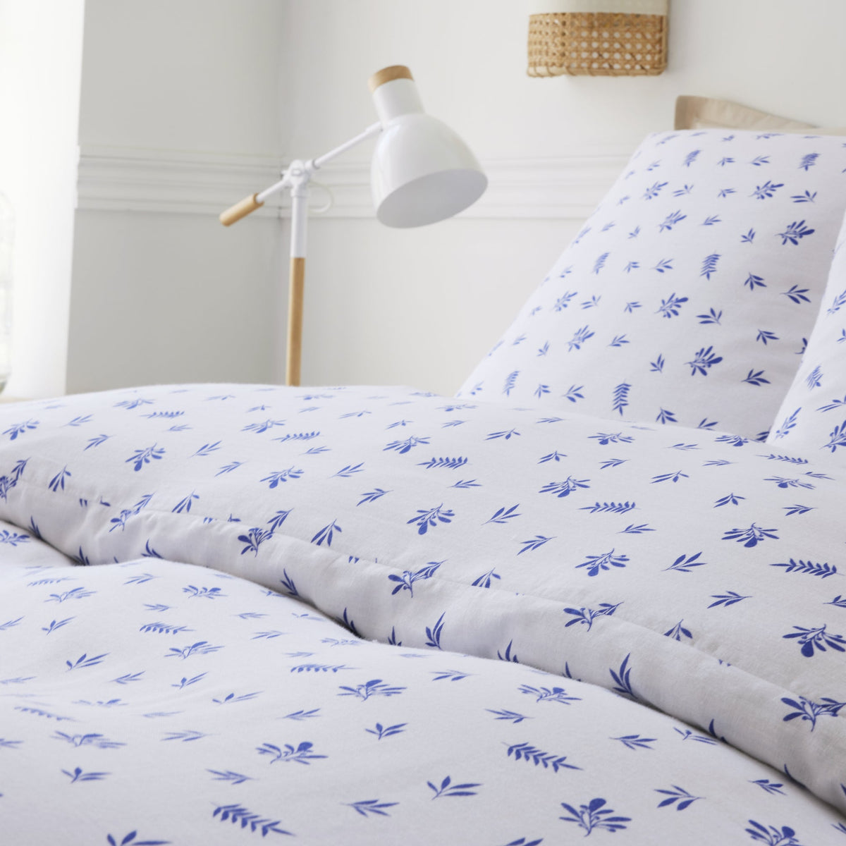 Parure de lit Bâton Rouge en double gaze de coton imprimée
