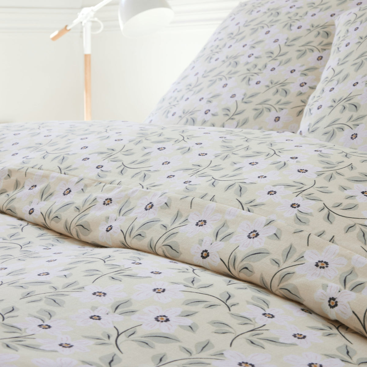 Parure de lit Bâton Rouge en double gaze de coton imprimée