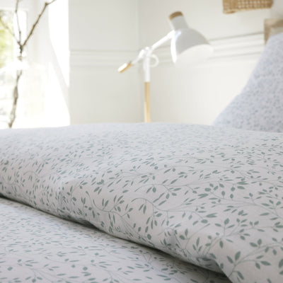 Housse de couette + taies en gaze de coton imprimée MURMURE