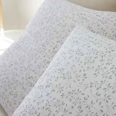 Housse de couette + taies en gaze de coton imprimée MURMURE