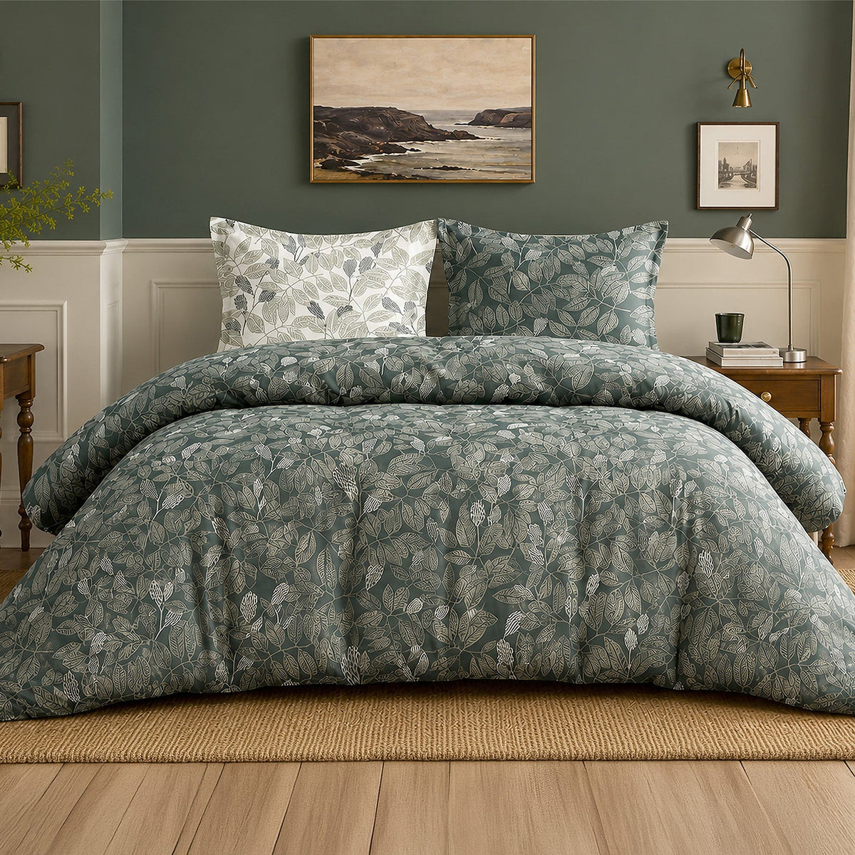 Parure de lit percale de coton 71 fils EMERIDE