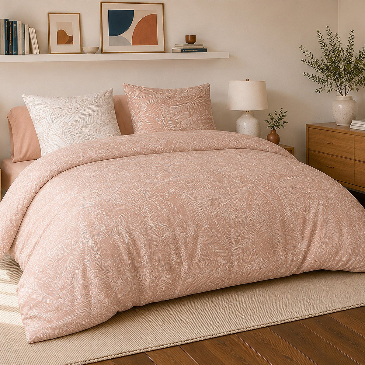 Parure de lit percale de coton 71 fils AMBRE, vue 2