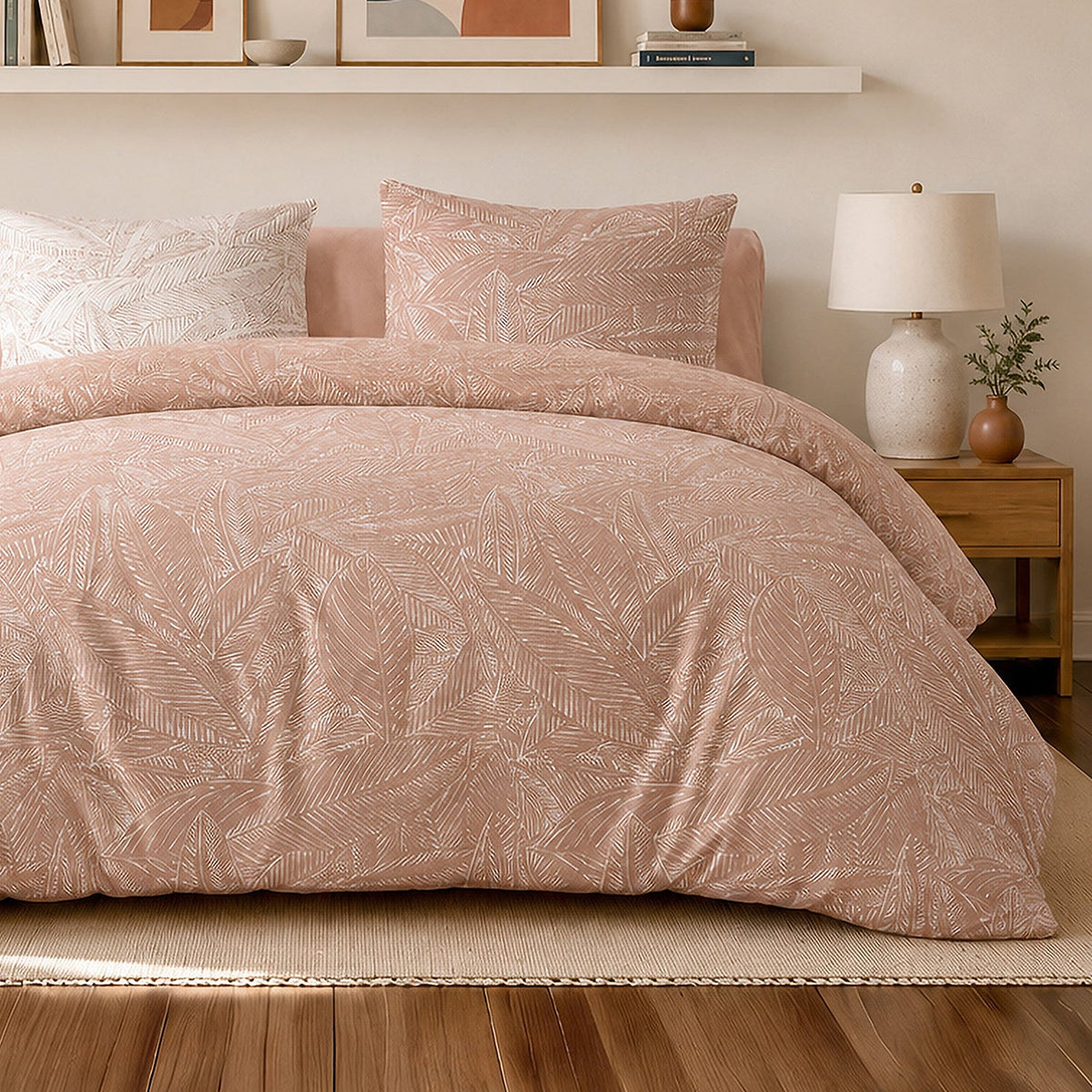 Parure de lit percale de coton 71 fils AMBRE, vue 3
