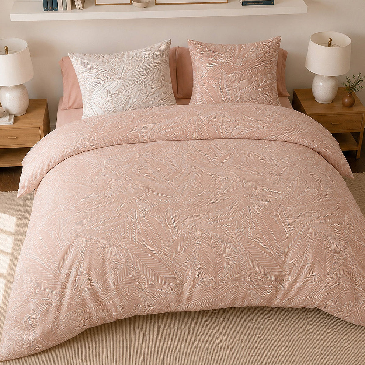 Parure de lit percale de coton 71 fils AMBRE, vue 4