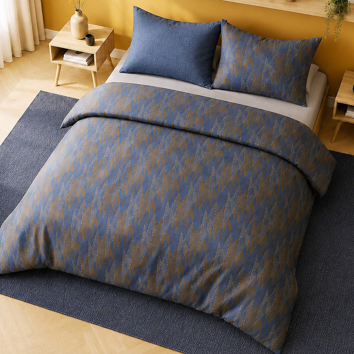 Parure de lit percale de coton 71 fils BLUSKY, vue 4