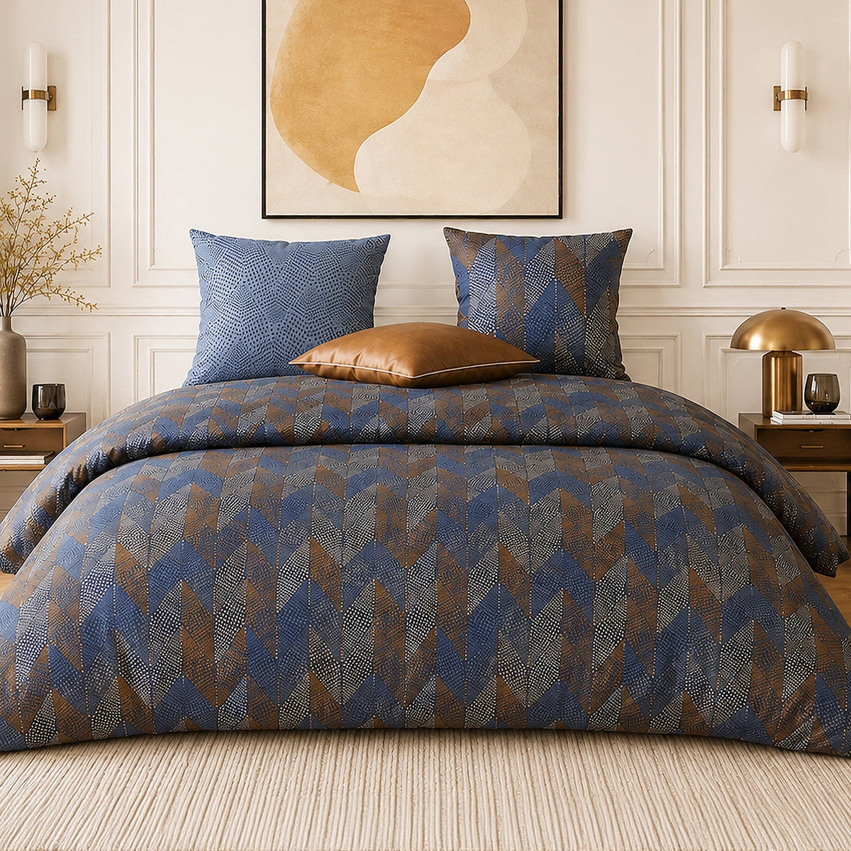 Parure de lit percale de coton 71 fils BLUSKY, vue 5