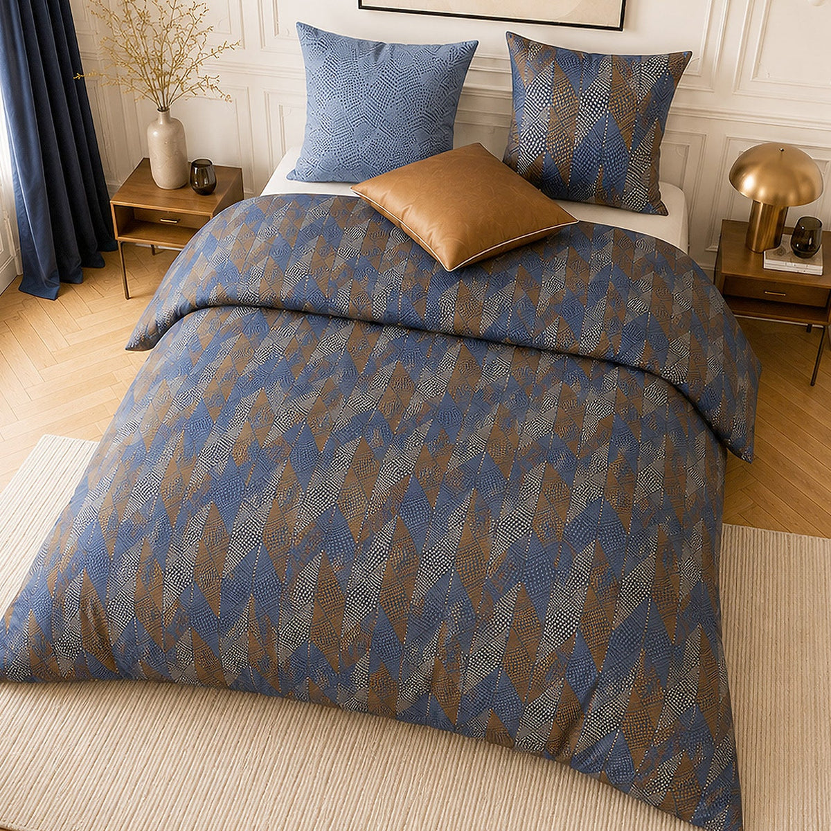 Parure de lit percale de coton 71 fils BLUSKY, vue 8