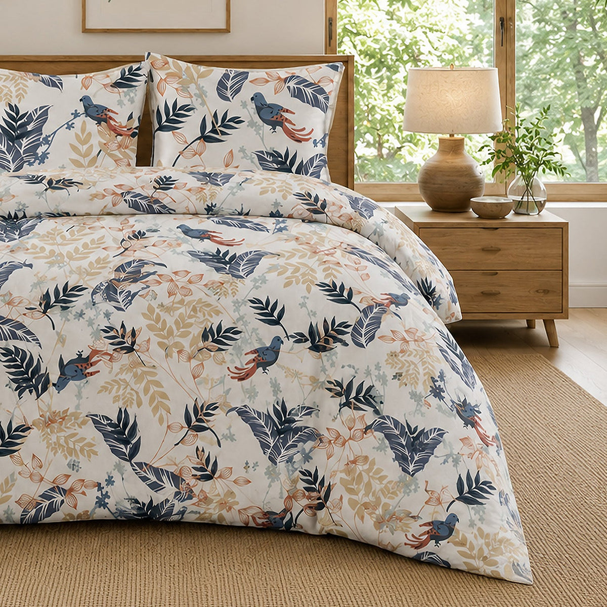 Parure de lit percale de coton 71 fils OIZEL, vue 3
