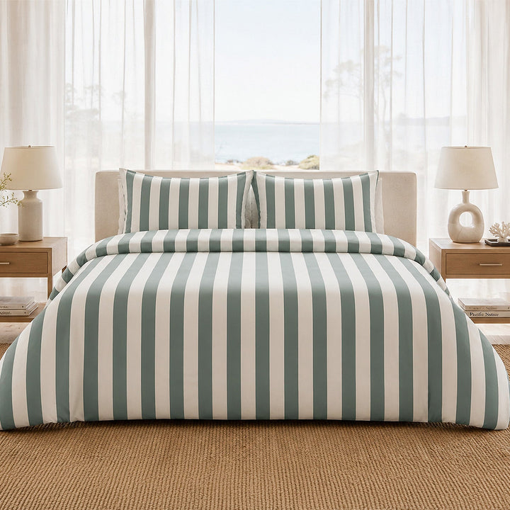 Parure de lit Bâton Rouge percale de coton 71 fils TALAM