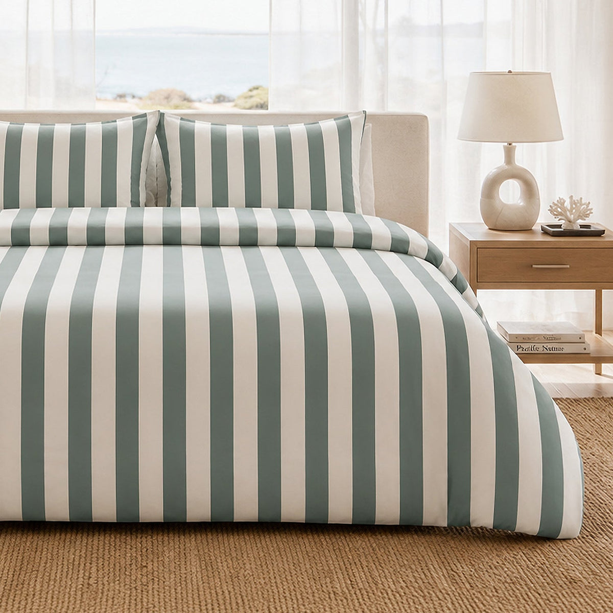 Parure de lit percale de coton 71 fils TALAM, vue 3