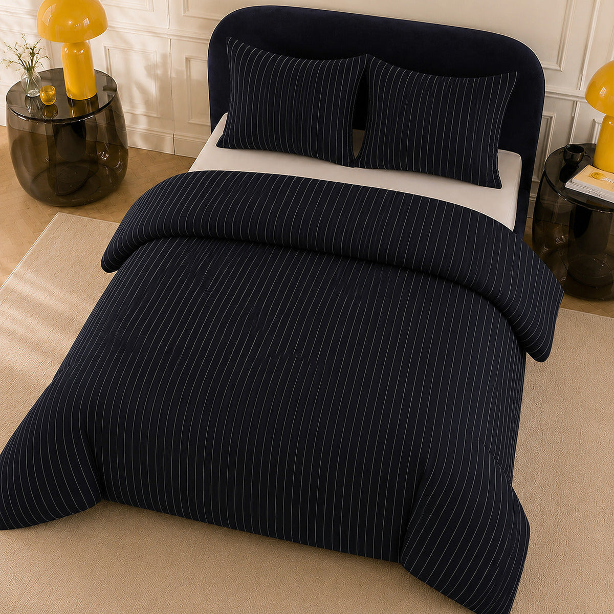 Parure de lit percale de coton 71 fils LOYD, vue 4
