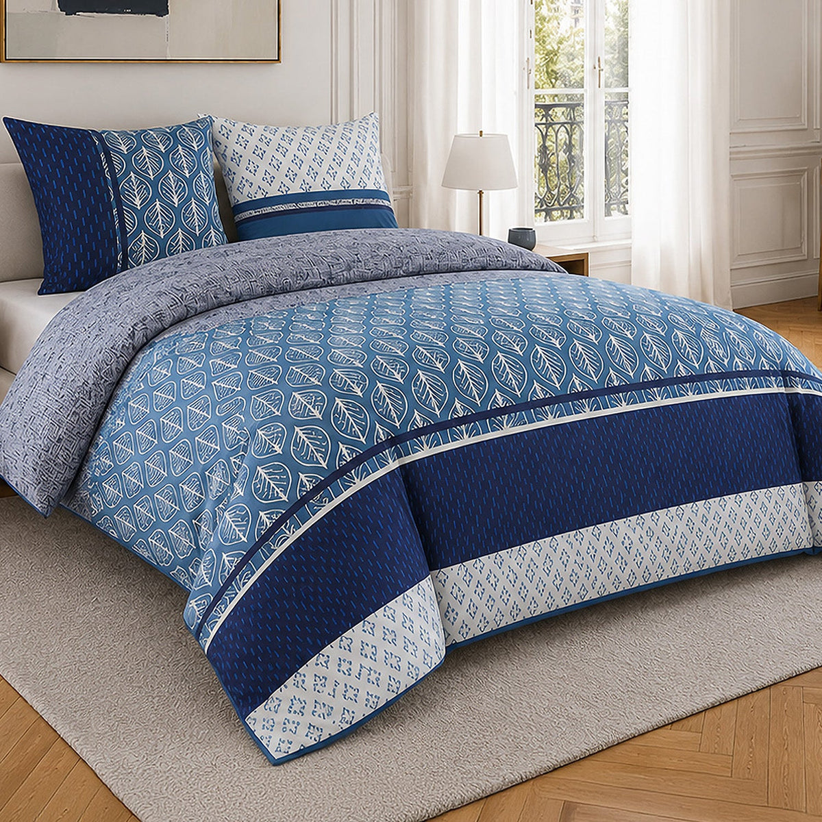 Parure de lit percale de coton 71 fils TOMY, vue 2