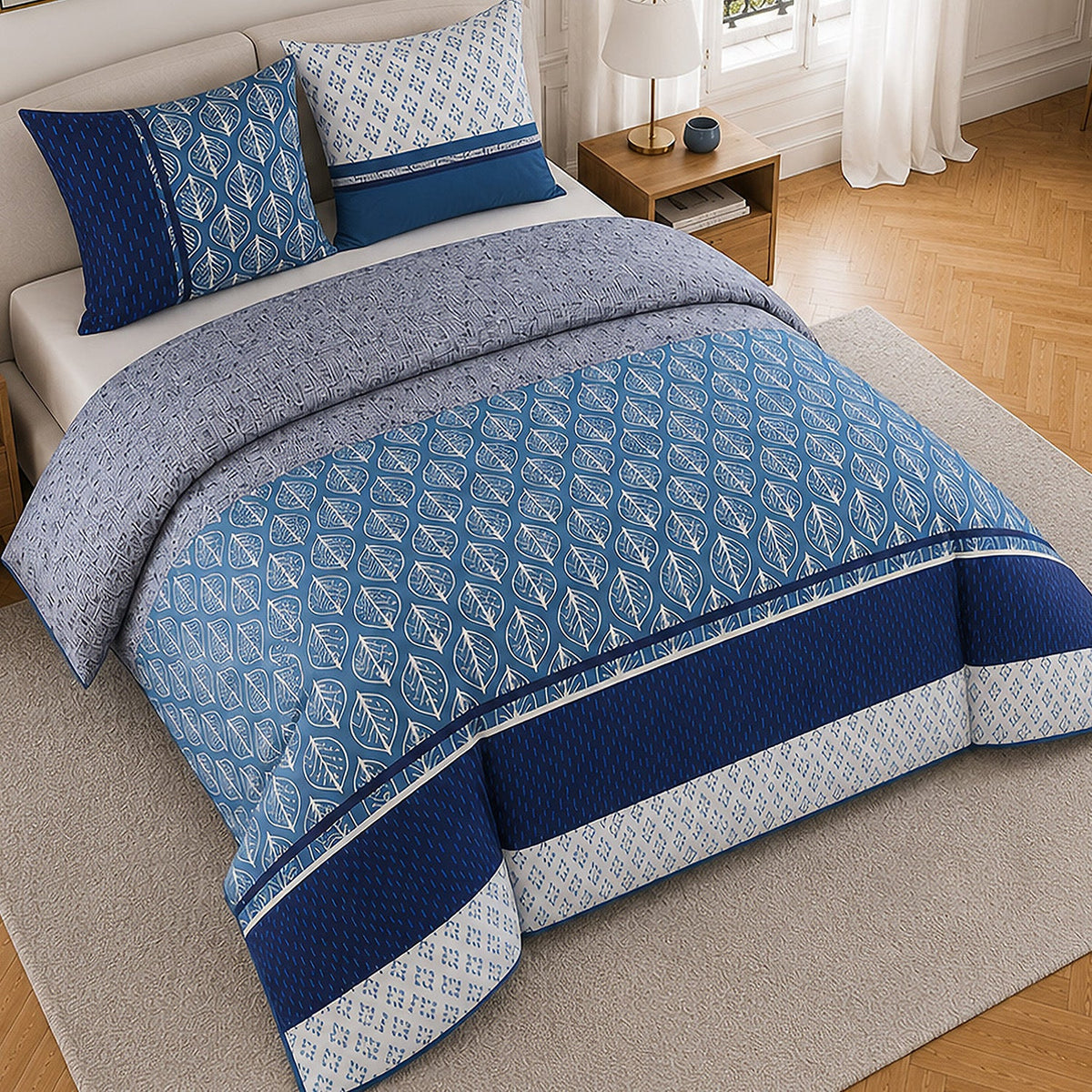 Parure de lit percale de coton 71 fils TOMY, vue 4