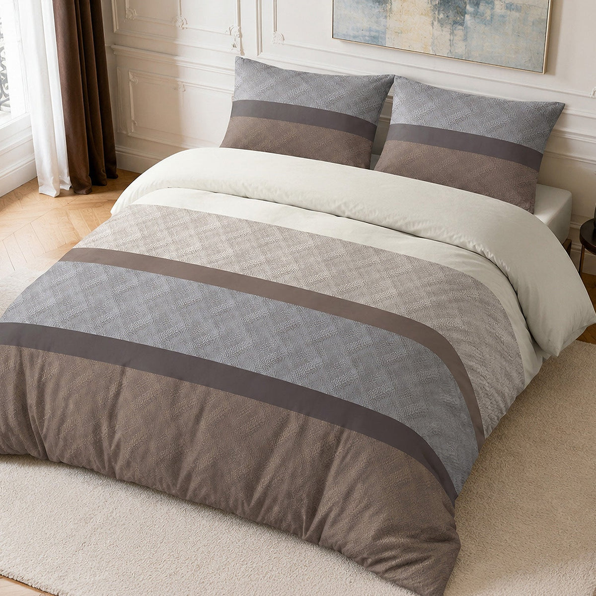 Parure de lit percale de coton 71 fils TERIX, vue 4