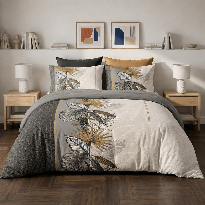 Parure de lit Bâton Rouge 100 % coton 57 fils CARAÏE