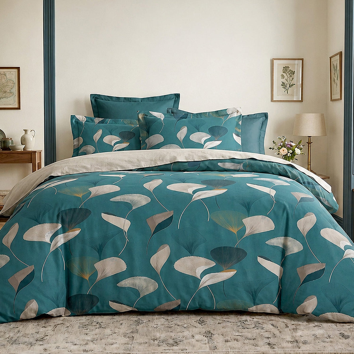 Parure de lit 100% coton 57 fils APOLINE