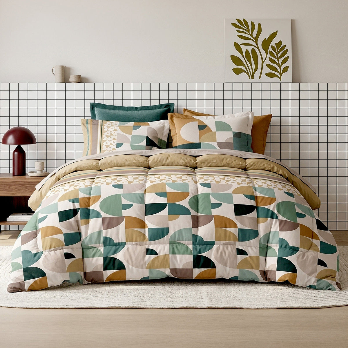 Parure de lit 100% coton 57 fils HELYA