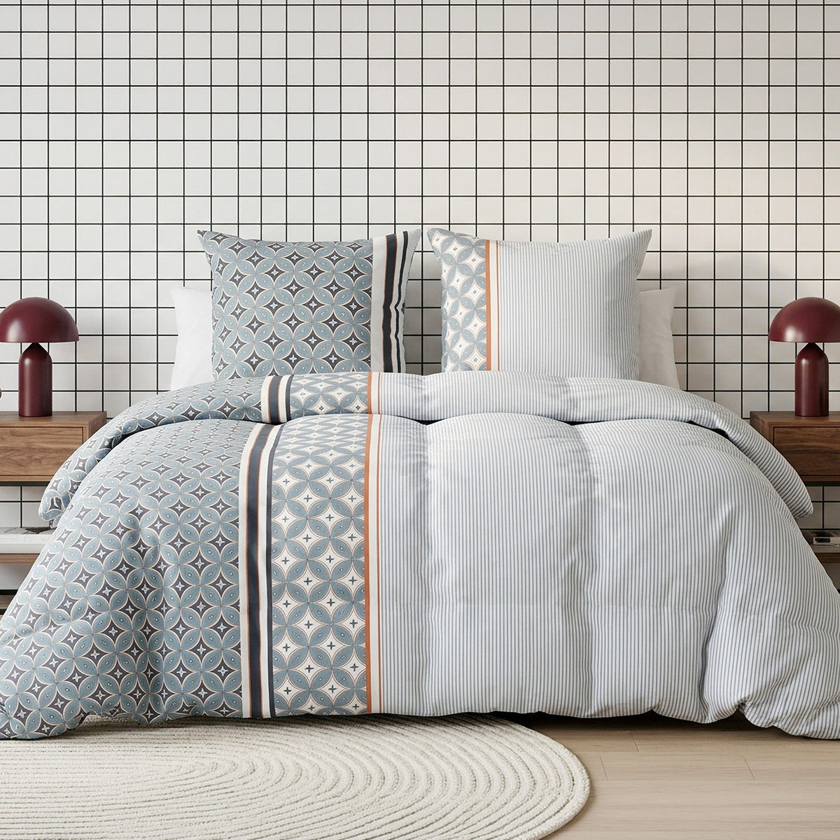 Parure de lit 100% coton 57 fils ARABIA