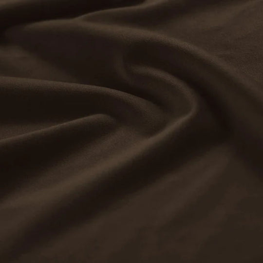 Canapé modulaire MICADONI Bellis 2 places en velours marron foncé