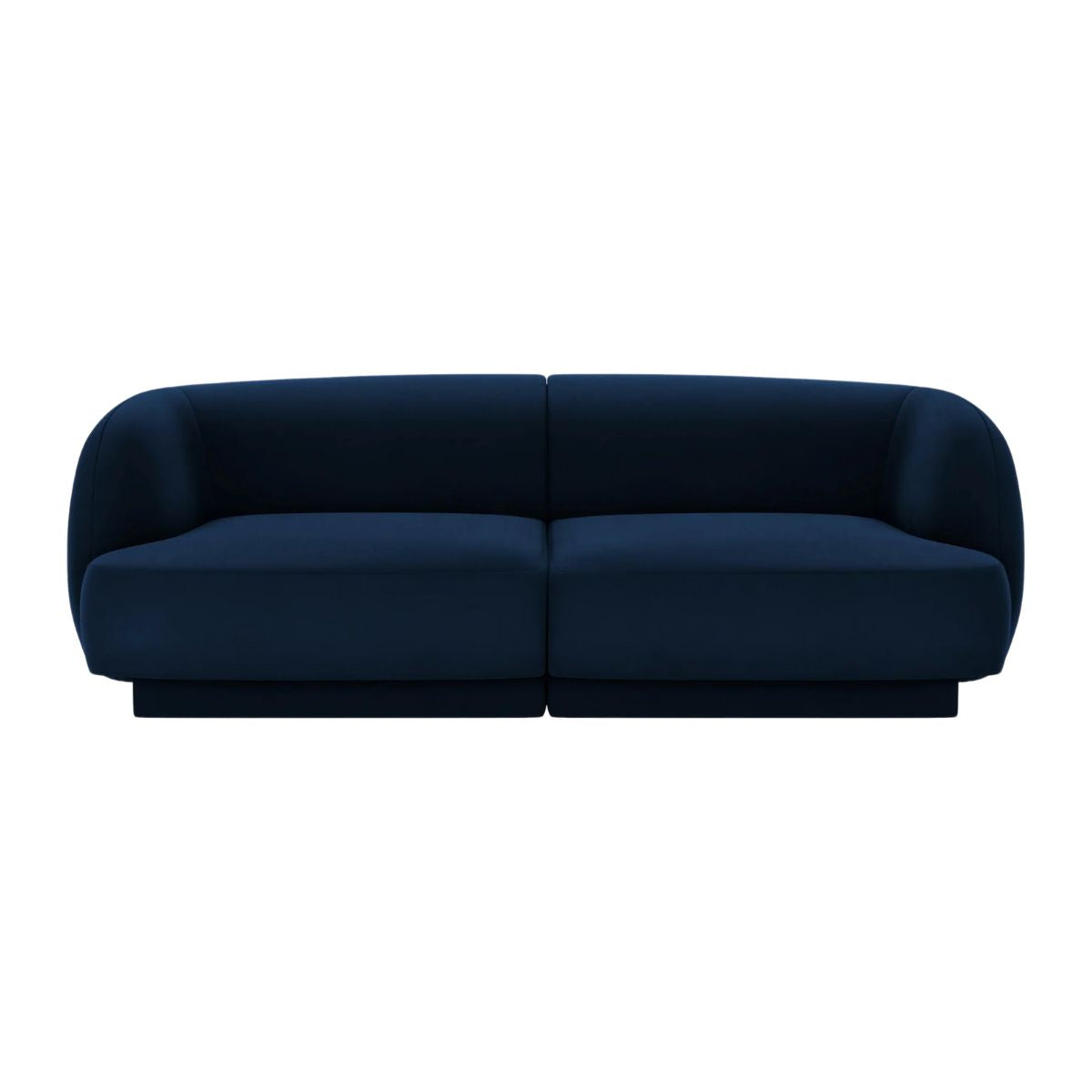 Canapé 2 places MILEY Micadoni velours bleu roi