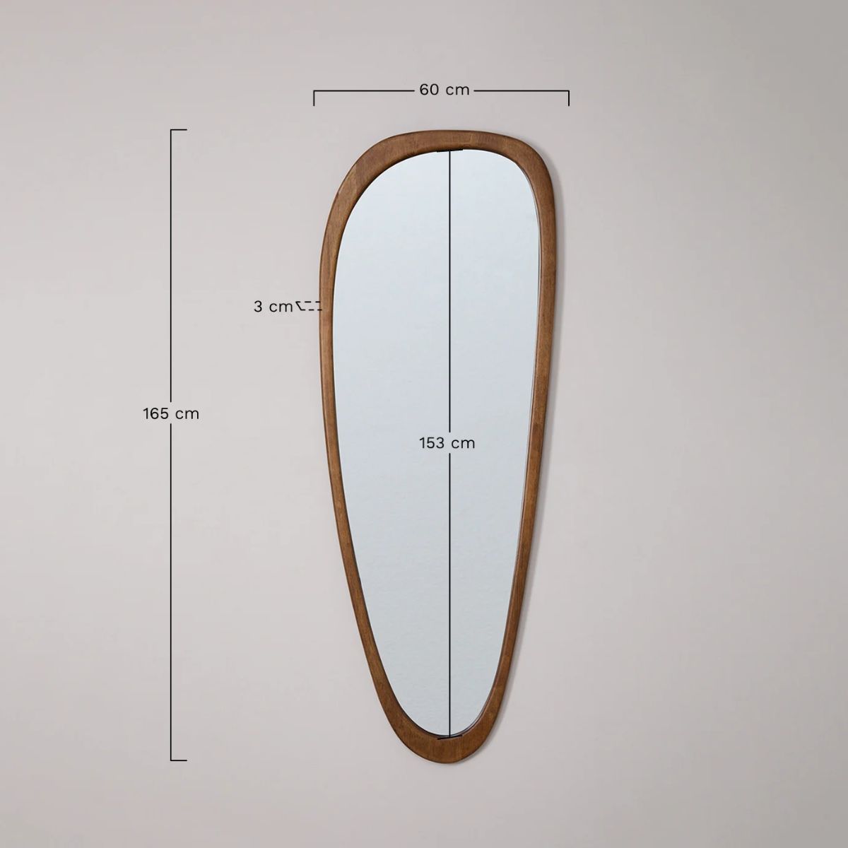 Miroir mural SKLUM en chêne ARBIDEL