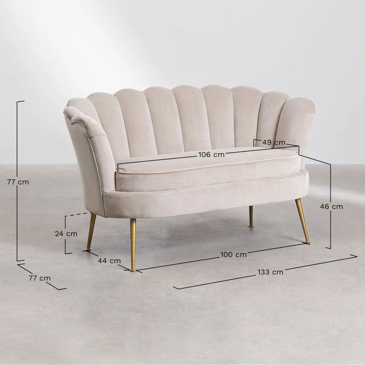 SKLUM- Canapé 2 places Morla