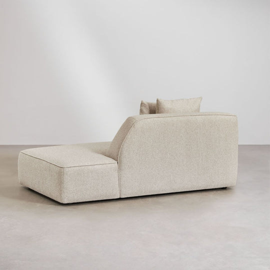 Méridienne droite SKLUM Cardea bouclé beige
