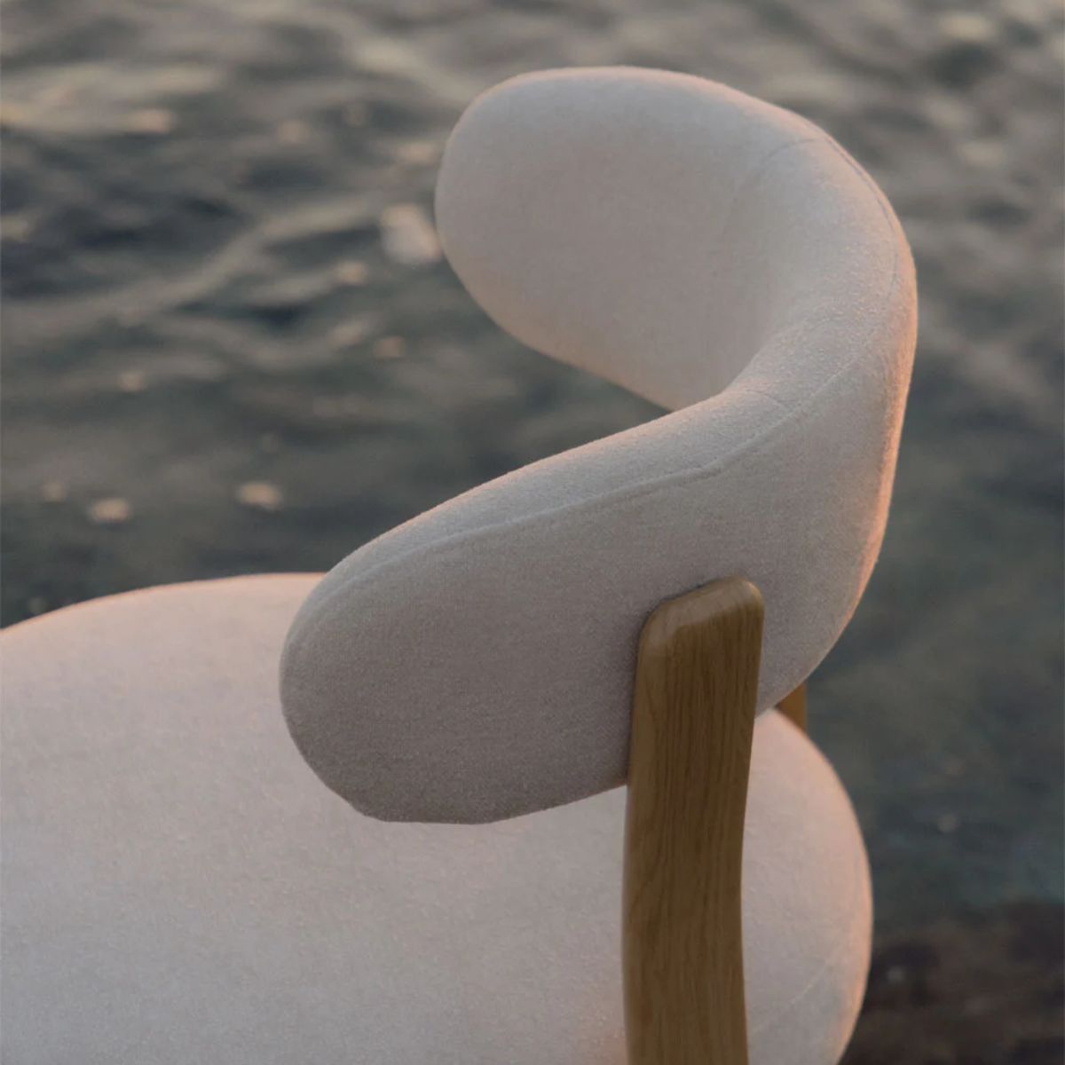 Lot de 2 chaises SKLUM de salle à manger en tissu chenille Jolie