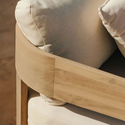 Canapé de jardin SKLUM 3 places en bois d'Acacia Marron Clair