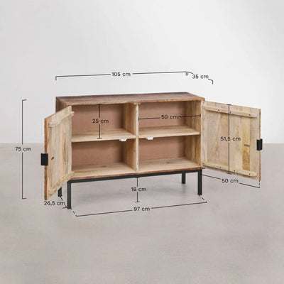 Buffet SKLUM en bois de manguier Alembe