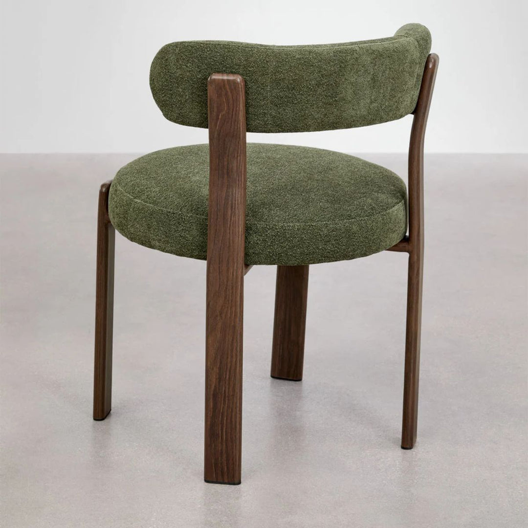 Lot de 2 chaises SKLUM Jolie  avec accoudoirs de salle à manger en tissu chenille
