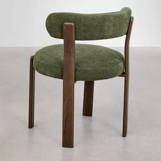 Lot de 2 chaises SKLUM Jolie  avec accoudoirs de salle à manger en tissu chenille