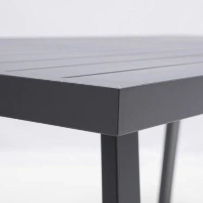 Salon d'angle en aluminium anthracite 10 personnes Naxos II NATERIAL Leroy Merlin