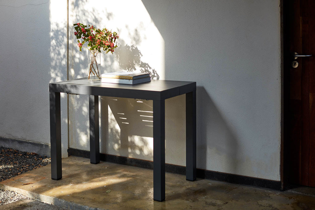 console extensible en aluminium et 6 chaises zoom 1
