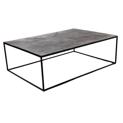 Table basse en aluminium noir